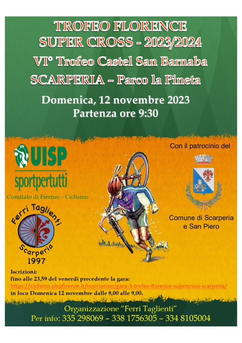 GARA 3 - TROFEO FLORENCE SUPERCROSS - SCARPERIA - Register