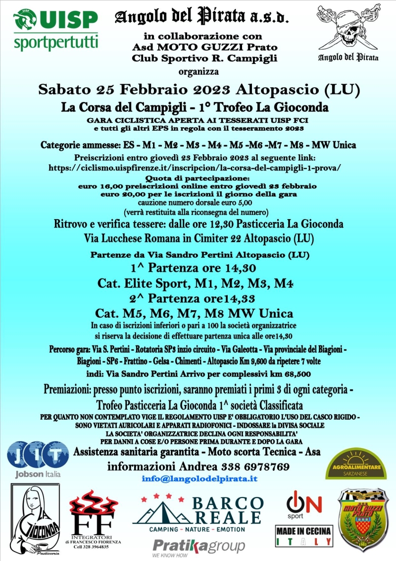 LA CORSA DEL CAMPIGLI 1^ PROVA - Iscriviti