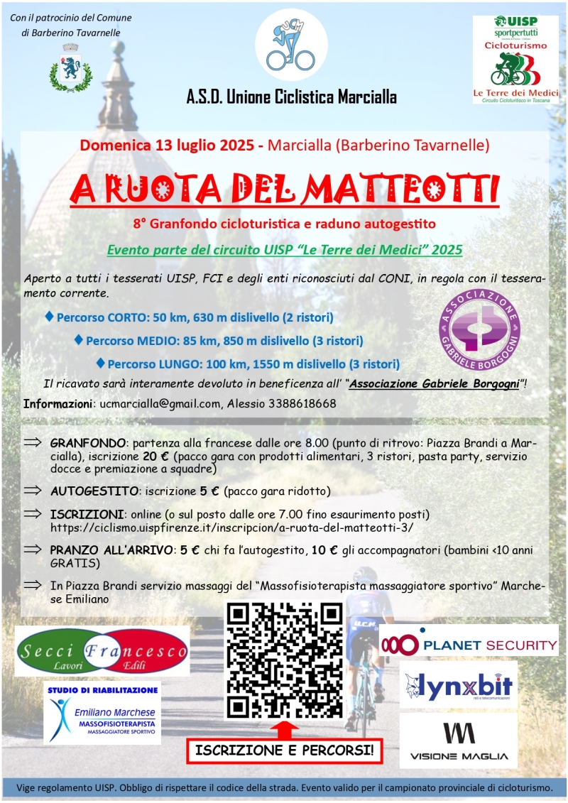 A RUOTA DEL MATTEOTTI - Iscriviti